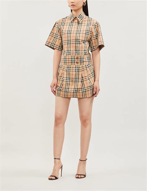 burberry check dress|Burberry Check cotton poplin shirt.